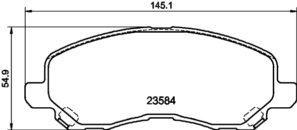MINTEX fékbetétkészlet, tárcsafék - MDB2134 - TothCarparts