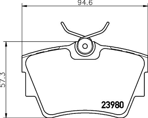 MINTEX fékbetétkészlet, tárcsafék - MDB2258 - TothCarparts