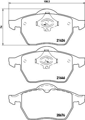 MINTEX fékbetétkészlet, tárcsafék - MDB2353 - TothCarparts