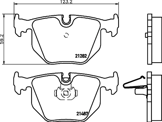 MINTEX fékbetétkészlet, tárcsafék - MDB2534 - TothCarparts