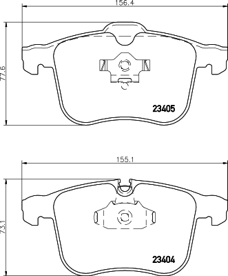 MINTEX fékbetétkészlet, tárcsafék - MDB2547 - TothCarparts