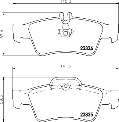 MINTEX fékbetétkészlet, tárcsafék - MDB2587 - TothCarparts