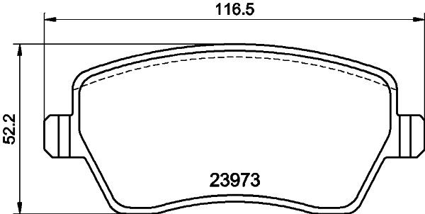 MINTEX fékbetétkészlet, tárcsafék - MDB2595 - TothCarparts