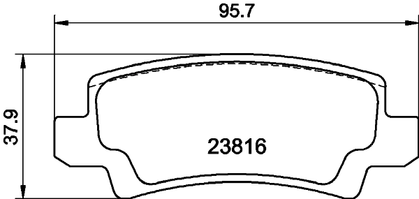 MINTEX fékbetétkészlet, tárcsafék - MDB2596 - TothCarparts