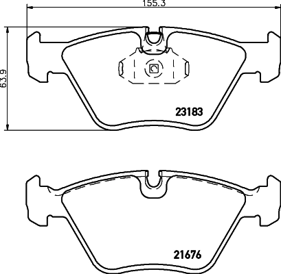 MINTEX fékbetétkészlet, tárcsafék - MDB2620 - TothCarparts