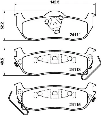 MINTEX fékbetétkészlet, tárcsafék - MDB2651 - TothCarparts