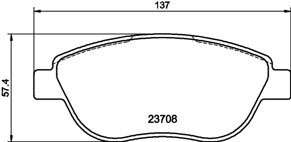 MINTEX fékbetétkészlet, tárcsafék - MDB2663 - TothCarparts