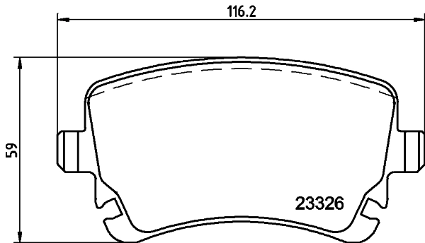 MINTEX fékbetétkészlet, tárcsafék - MDB2673 - TothCarparts