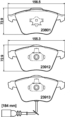 MINTEX fékbetétkészlet, tárcsafék - MDB2677 - TothCarparts