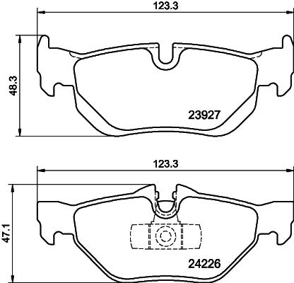 MINTEX fékbetétkészlet, tárcsafék - MDB2683 - TothCarparts