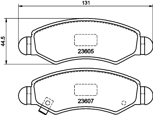 MINTEX fékbetétkészlet, tárcsafék - MDB2709 - TothCarparts