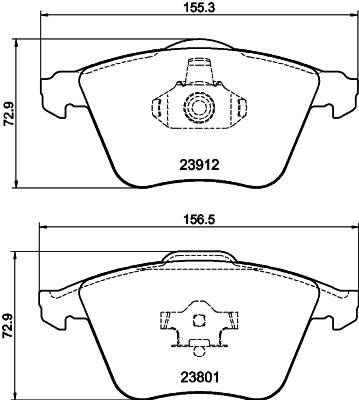 MINTEX fékbetétkészlet, tárcsafék - MDB2749 - TothCarparts