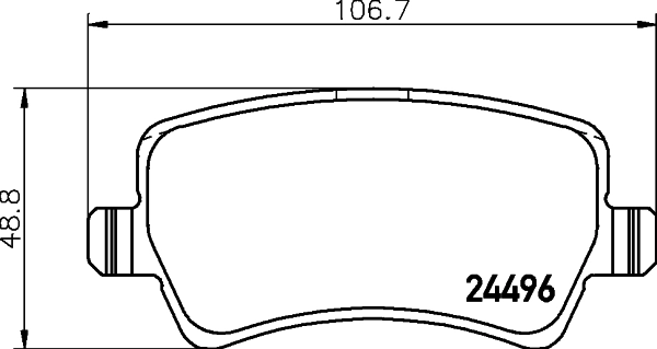 MINTEX fékbetétkészlet, tárcsafék - MDB2863 - TothCarparts