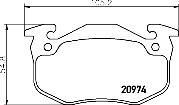 MINTEX fékbetétkészlet, tárcsafék - MDB2868 - TothCarparts