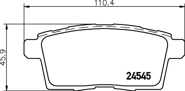 MINTEX fékbetétkészlet, tárcsafék - MDB2886 - TothCarparts