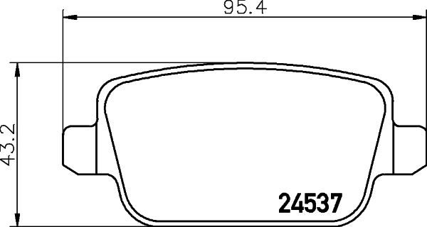 MINTEX fékbetétkészlet, tárcsafék - MDB2887 - TothCarparts