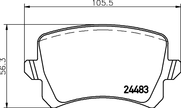 MINTEX fékbetétkészlet, tárcsafék - MDB2888 - TothCarparts