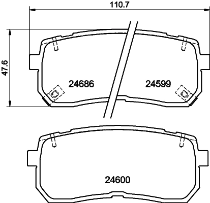 MINTEX fékbetétkészlet, tárcsafék - MDB2922 - TothCarparts
