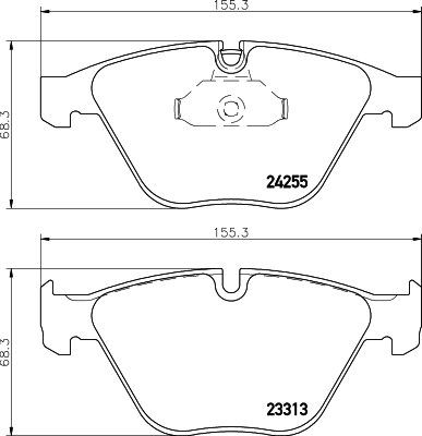 MINTEX fékbetétkészlet, tárcsafék - MDB2960 - TothCarparts