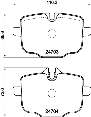 MINTEX fékbetétkészlet, tárcsafék - MDB3008 - TothCarparts