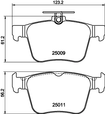 MINTEX fékbetétkészlet, tárcsafék - MDB3101 - TothCarparts