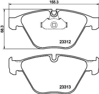 MINTEX fékbetétkészlet, tárcsafék - MDB3106 - TothCarparts