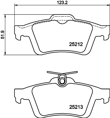 MINTEX fékbetétkészlet, tárcsafék - MDB3150 - TothCarparts