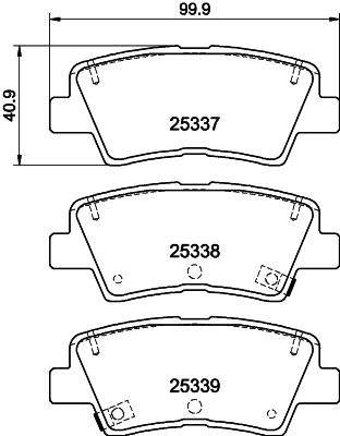 MINTEX fékbetétkészlet, tárcsafék - MDB3252 - TothCarparts