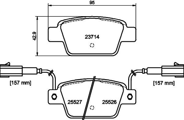 MINTEX fékbetétkészlet, tárcsafék - MDB3303 - TothCarparts