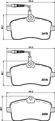 MINTEX fékbetétkészlet, tárcsafék - MDB3368 - TothCarparts