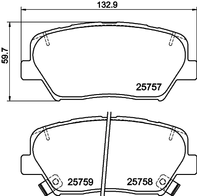 MINTEX fékbetétkészlet, tárcsafék - MDB3378 - TothCarparts