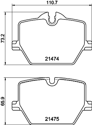 MINTEX fékbetétkészlet, tárcsafék - MDB3389 - TothCarparts
