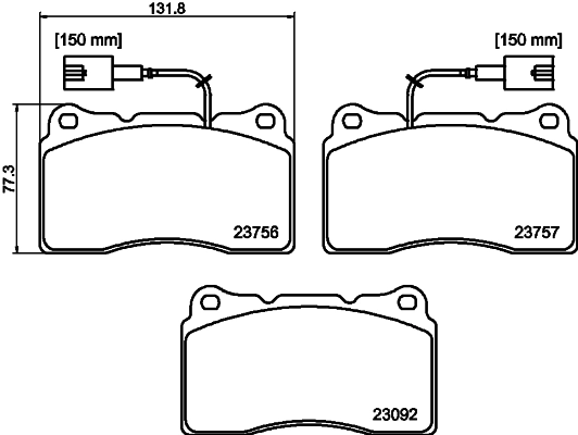 MINTEX fékbetétkészlet, tárcsafék - MDB3408 - TothCarparts
