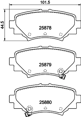 MINTEX fékbetétkészlet, tárcsafék - MDB3416 - TothCarparts