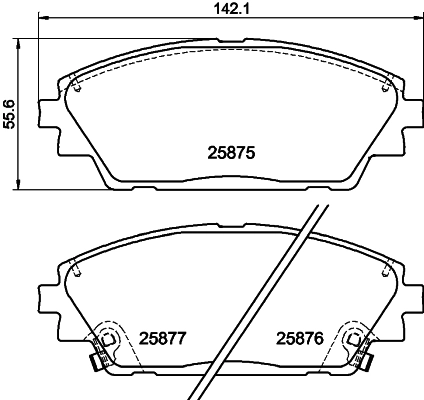 MINTEX fékbetétkészlet, tárcsafék - MDB3417 - TothCarparts