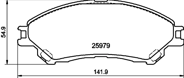 MINTEX fékbetétkészlet, tárcsafék - MDB3427 - TothCarparts