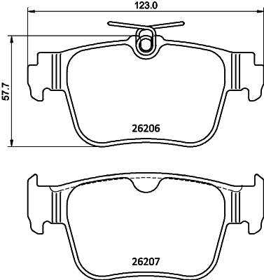 MINTEX fékbetétkészlet, tárcsafék - MDB3469 - TothCarparts