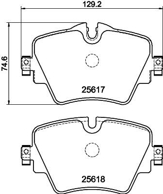 MINTEX fékbetétkészlet, tárcsafék - MDB3757 - TothCarparts
