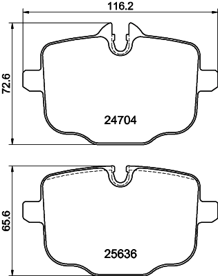 MINTEX fékbetétkészlet, tárcsafék - MDB3894 - TothCarparts