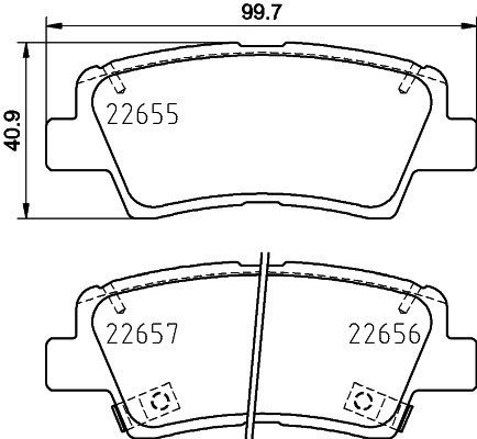 MINTEX fékbetétkészlet, tárcsafék - MDB4021 - TothCarparts