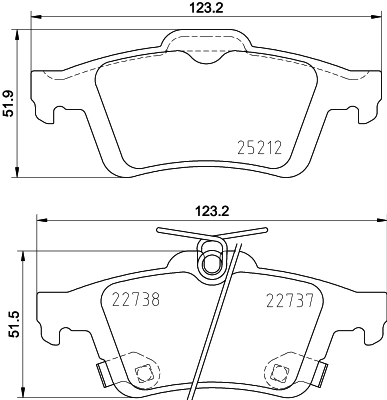 MINTEX fékbetétkészlet, tárcsafék - MDB4065 - TothCarparts