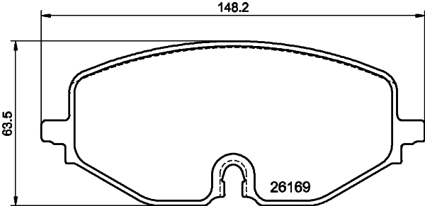 MINTEX fékbetétkészlet, tárcsafék - MDB4282 - TothCarparts