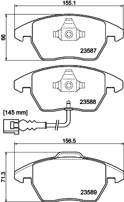MINTEX fékbetétkészlet, tárcsafék - MDB82604 - TothCarparts