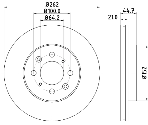 MINTEX féktárcsa - MDC1023C - TothCarparts