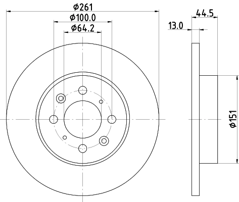 MINTEX féktárcsa - MDC1024 - TothCarparts