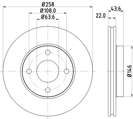 MINTEX féktárcsa - MDC1030C - TothCarparts