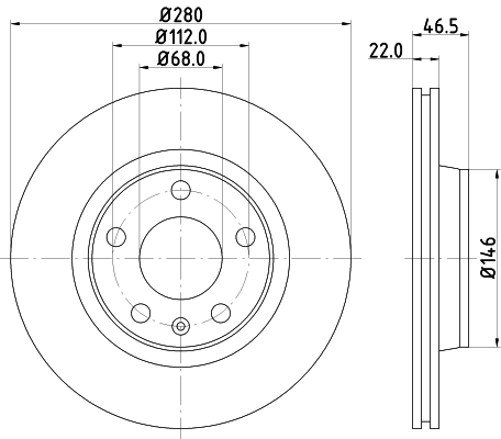 MINTEX féktárcsa - MDC1031C - TothCarparts