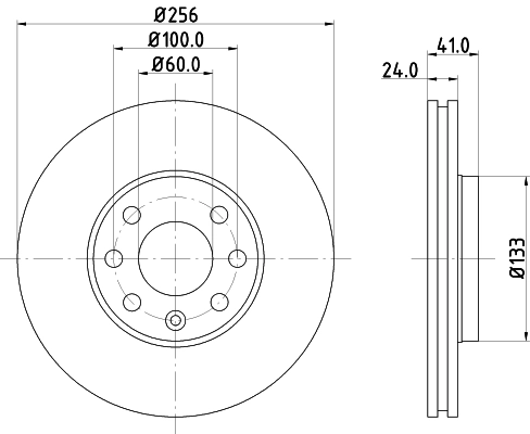 MINTEX féktárcsa - MDC1049C - TothCarparts
