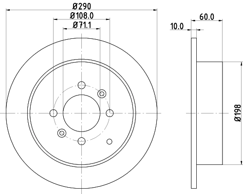 MINTEX féktárcsa - MDC1063 - TothCarparts