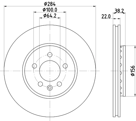 MINTEX féktárcsa - MDC1067 - TothCarparts